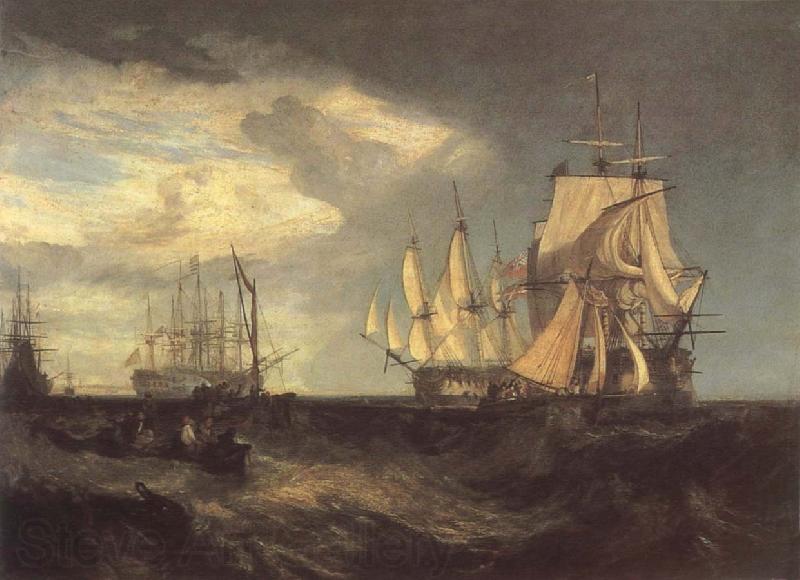 Joseph Mallord William Turner Marine Norge oil painting art